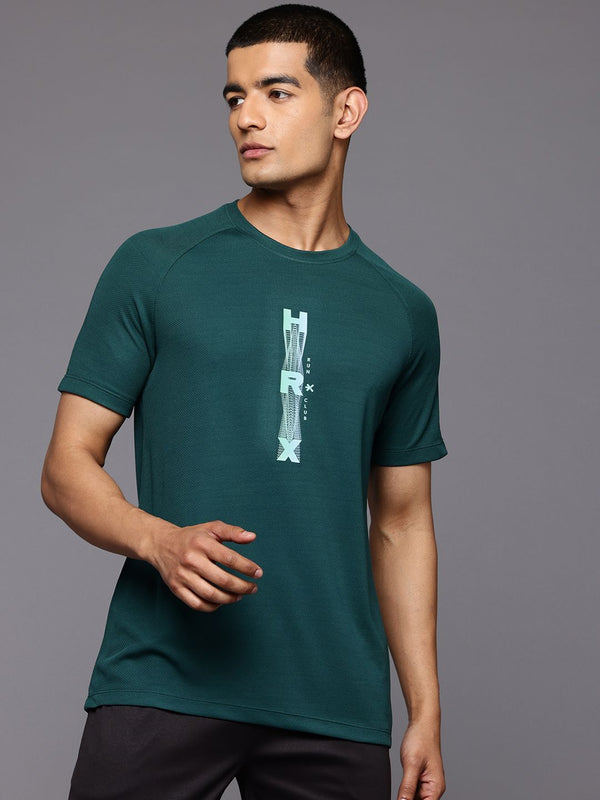 HRX by Hrithik Roshan Printed Rapid-Dry Extended Sleeves Running T-shirt