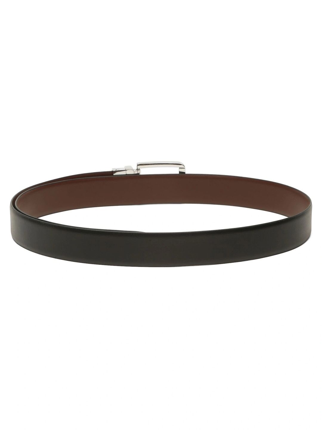 Teakwood Leathers Men Textured Leather Reversible Belt