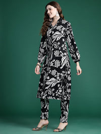 Indo Era Floral Printed Kurta with Trousers
