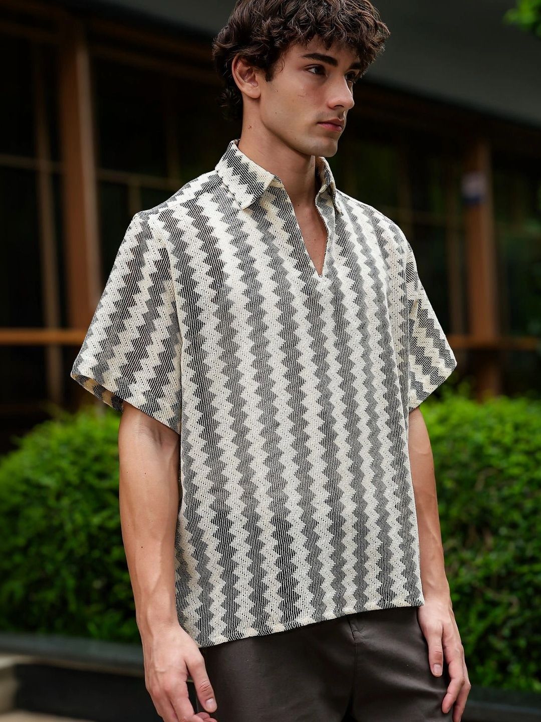 Eszett Men Classic Printed Casual Shirt