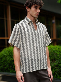 Eszett Men Classic Printed Casual Shirt
