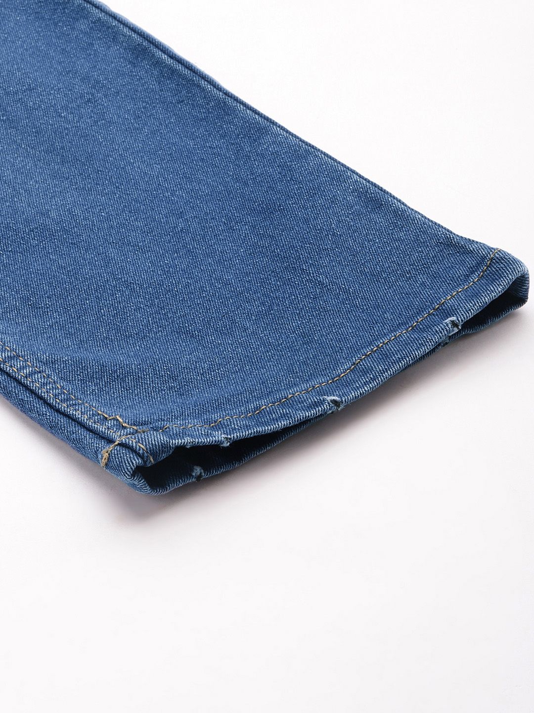 The Indian Garage Co Men Navy Blue Slim Straight Fit Light Fade Stretchable Jeans