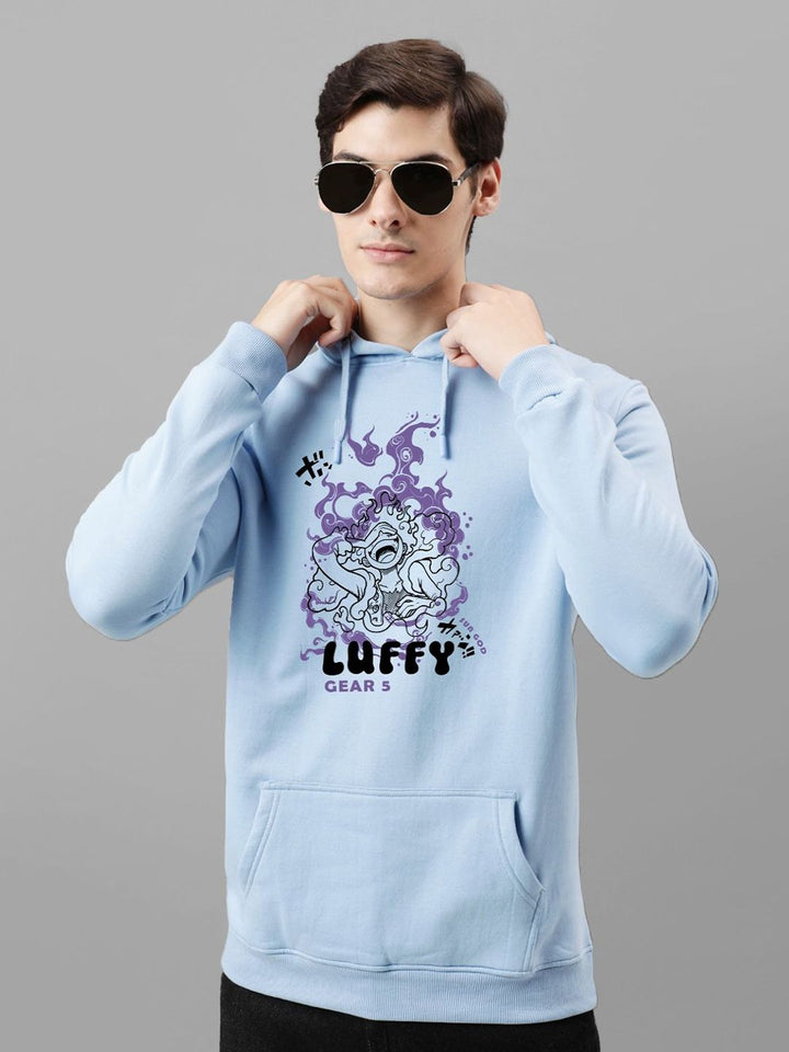 ADRO Men Printed Hooded Sweatshirt