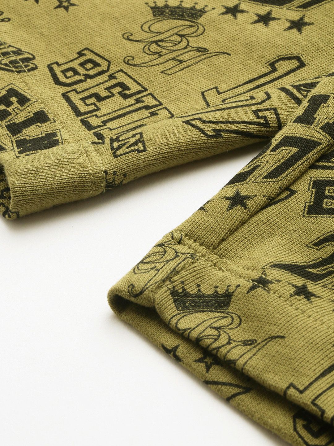 Being Human Men Pure Cotton Typography Printed Regular Shorts