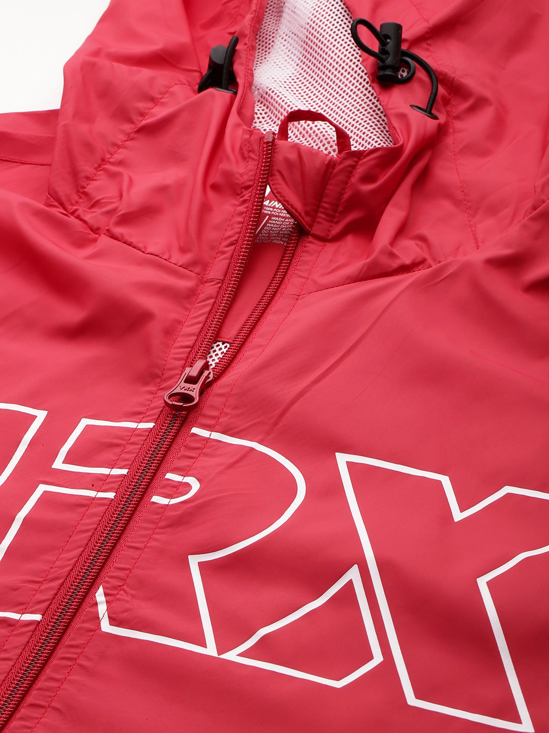HRX by Hrithik Roshan Cherry Red Printed Rapid-Dry Training Tailored Jacket