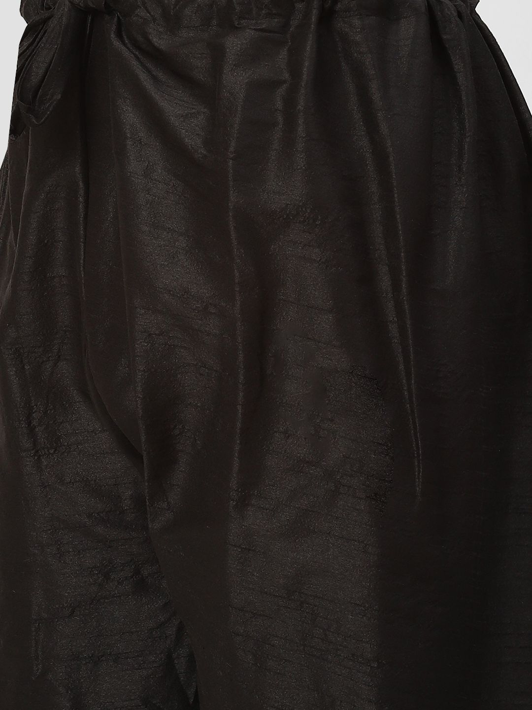 SOJANYA Men Black & Yellow Kurta with Churidar