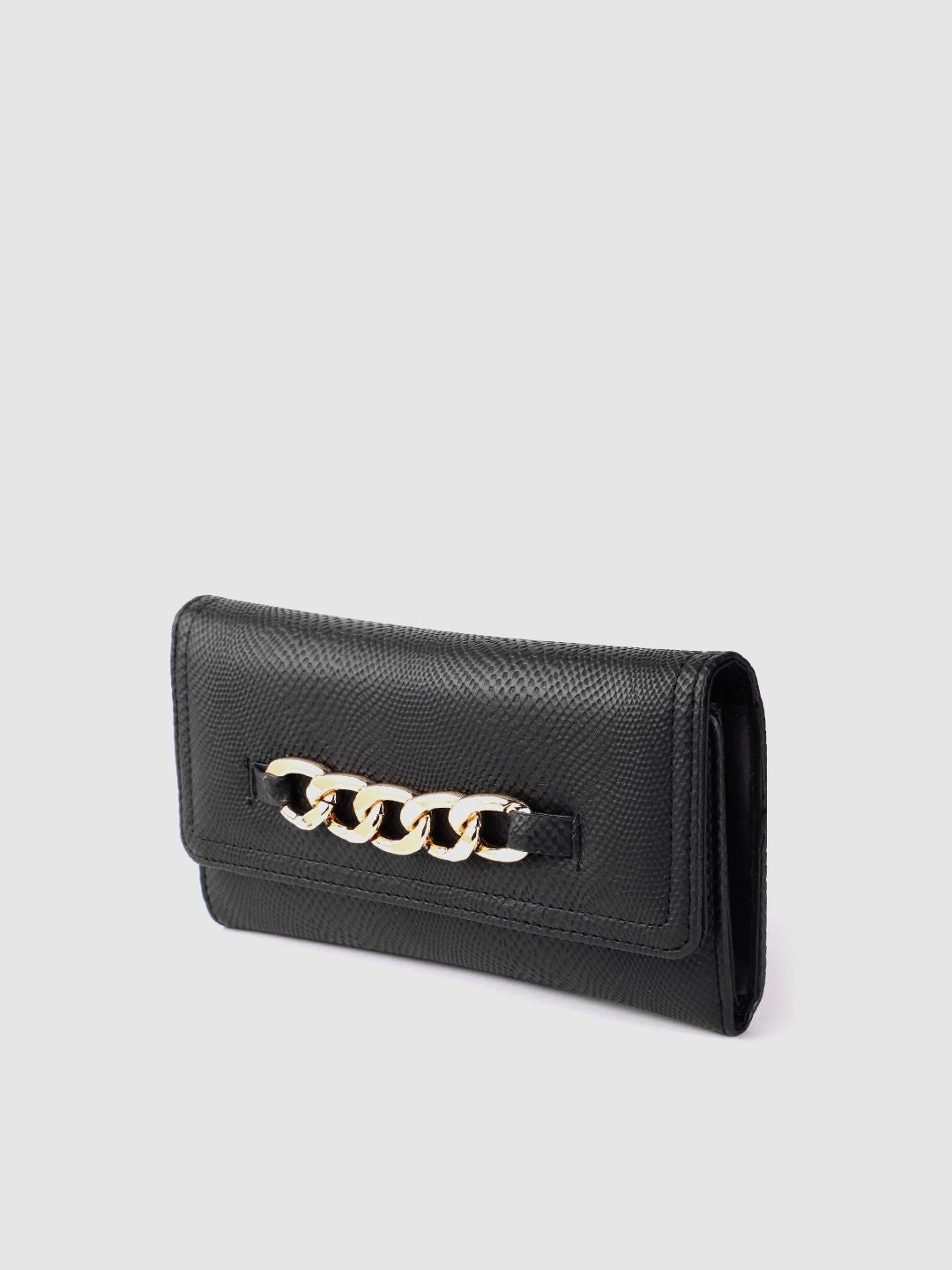 Lino Perros Women Snakeskin Textured Three Fold Wallet