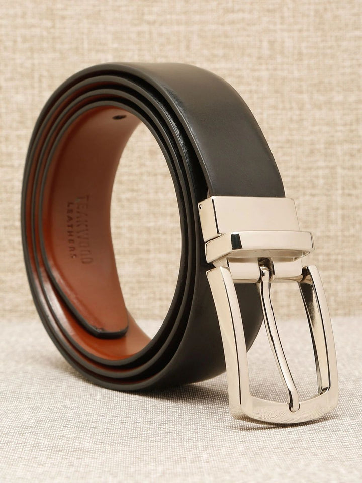 Teakwood Leathers Men Leather Reversible Belt