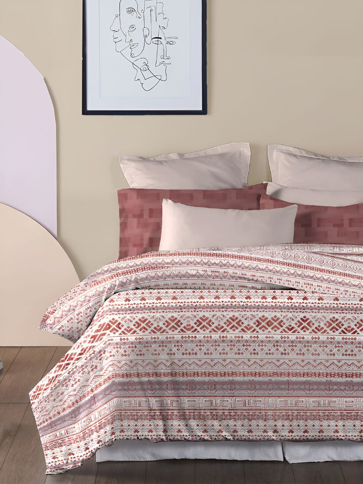 TRIDENT Adam Soft Comfort Flat 210TC King Cotton Bedsheet Set
