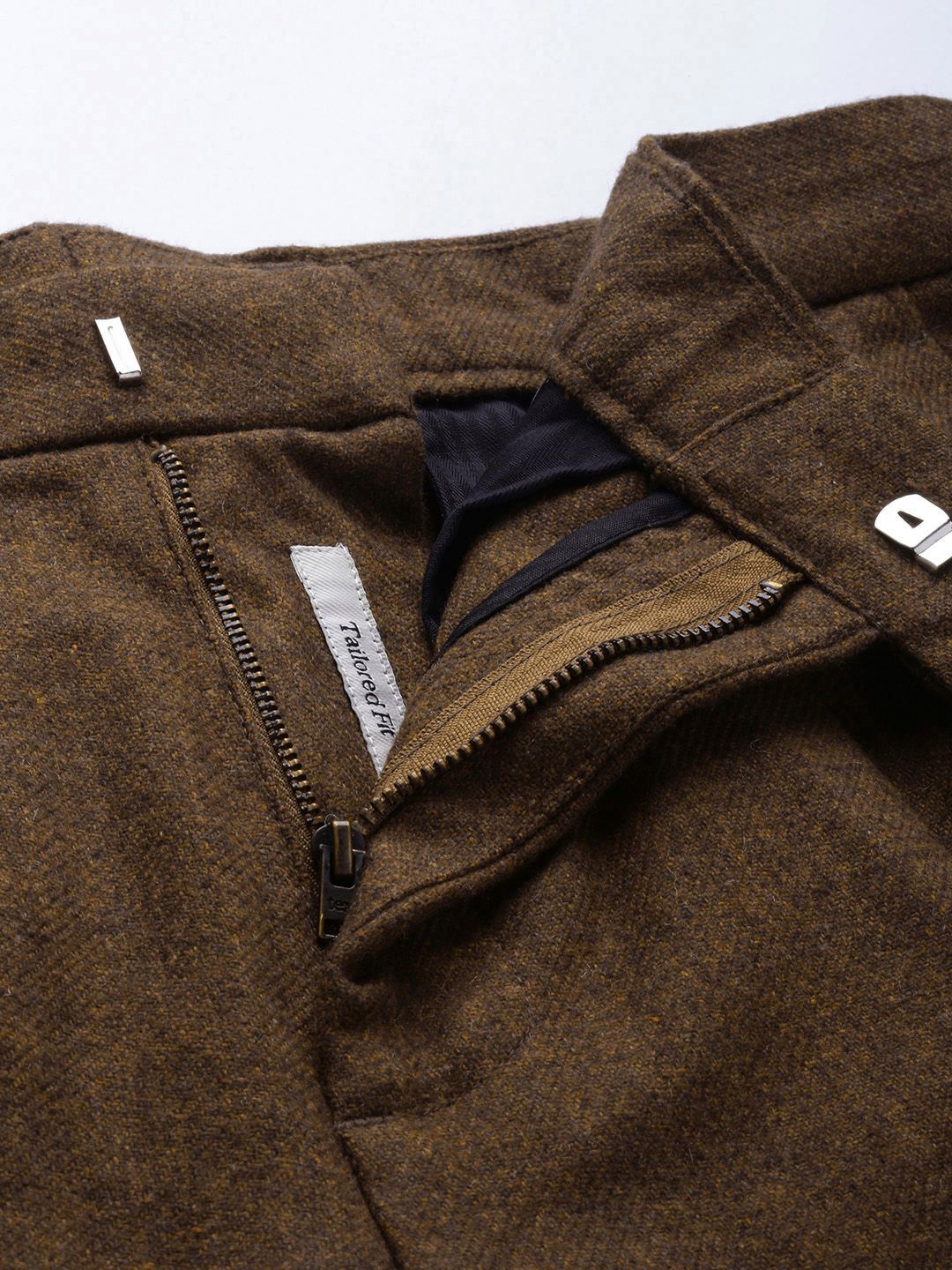Mr Bowerbird Men Solid Tailored Pleated Trousers