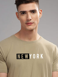 ADRO Men Typography Printed Applique T-shirt