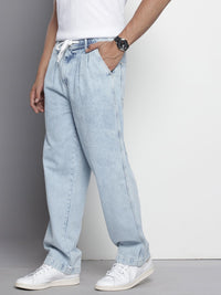 The Indian Garage Co Men Pure Cotton Relaxed Fit Heavy Fade Joggers