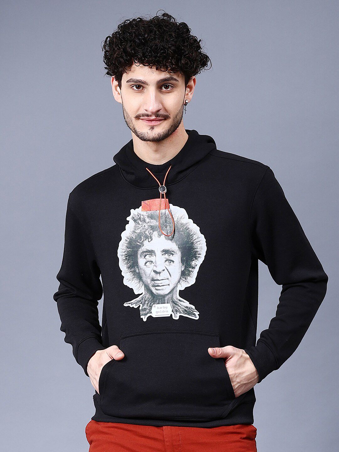 The Indian Garage Co Graphic Printed Hooded Sweatshirt