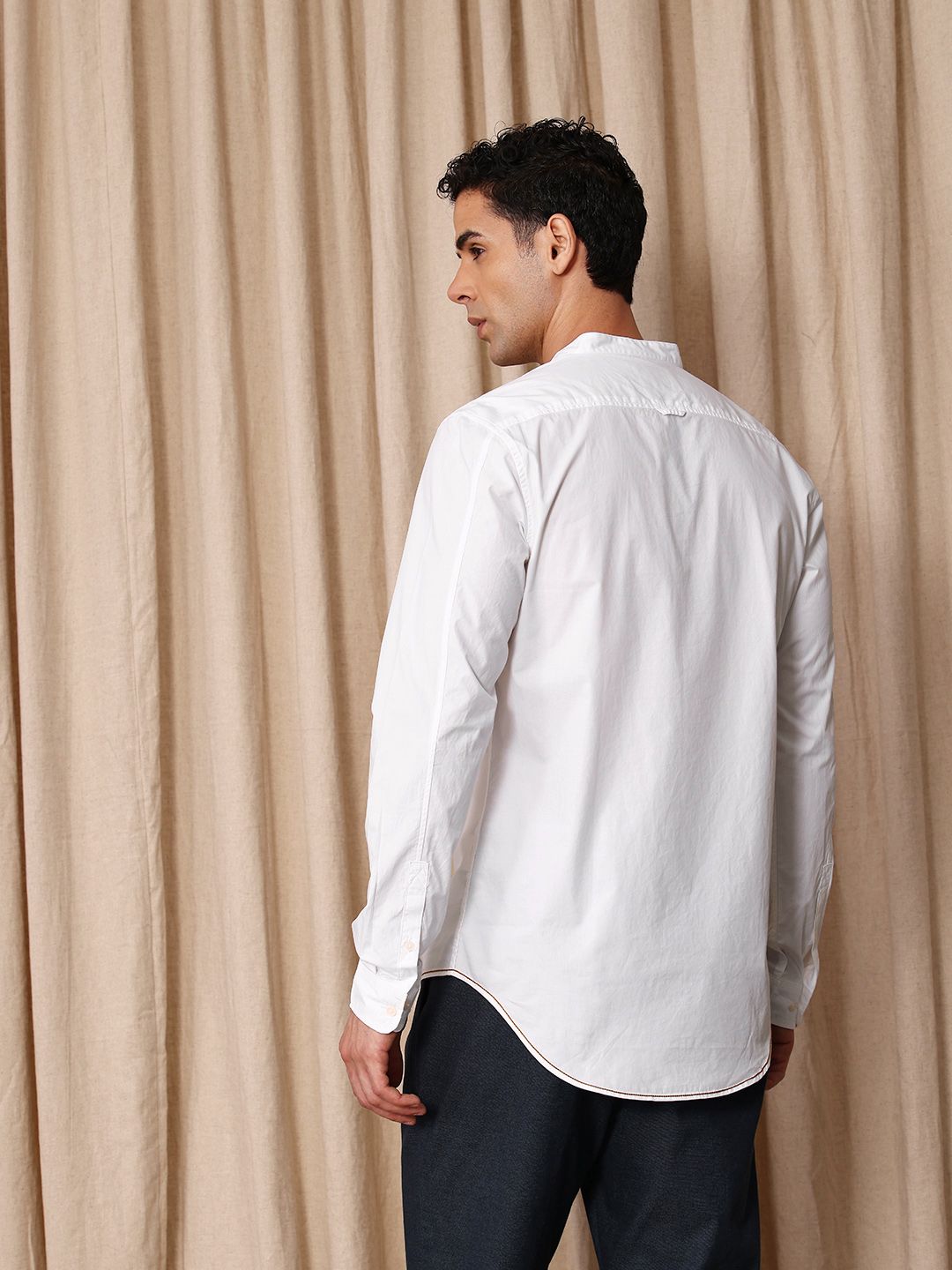 Mr Bowerbird Tailored Fit Pure Cotton Casual Shirt