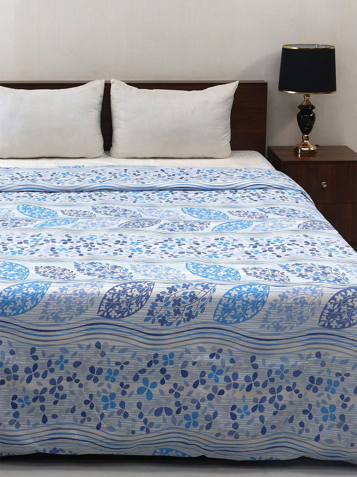 Bombay Dyeing Allure 144 TC 100% Cotton Sage Blue Double King Duvet Cover