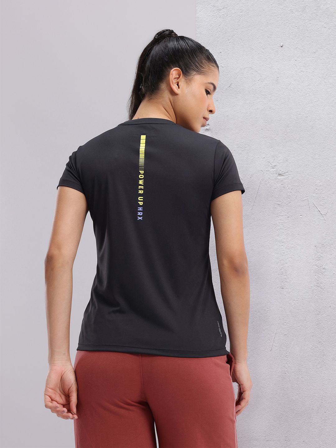 HRX by Hrithik Roshan Women Printed Rapid-Dry Training T-shirt