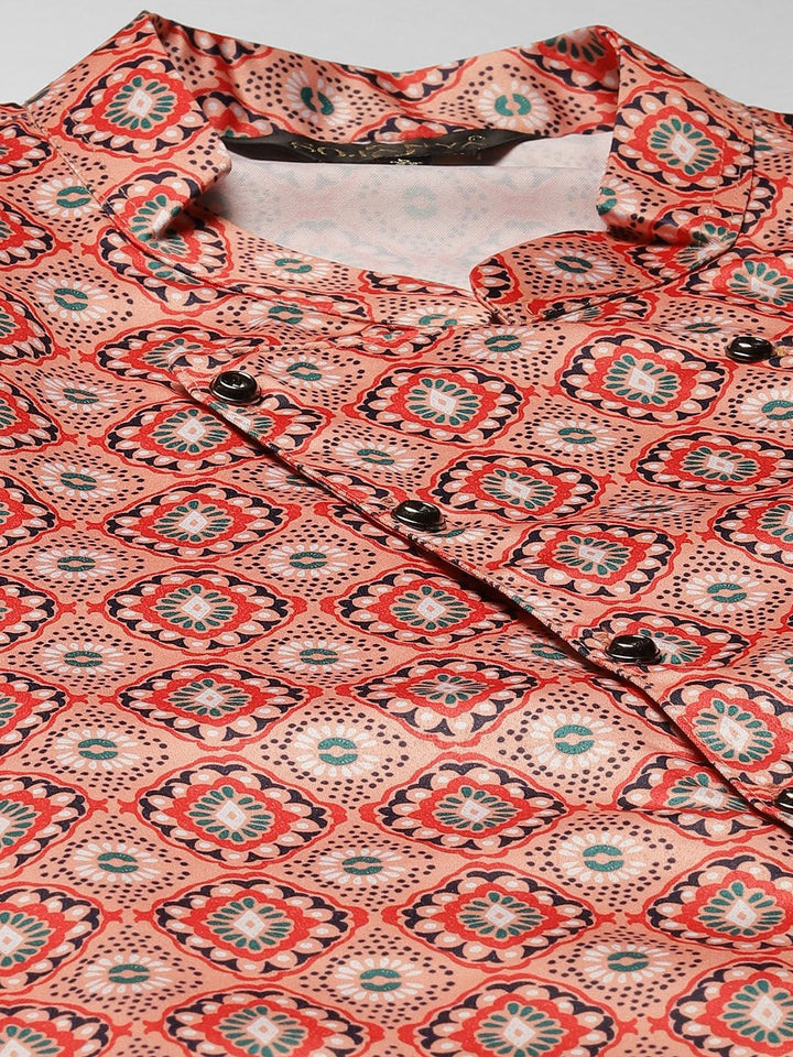 SOJANYA Men Grey Kurta with Churidar With Jacket