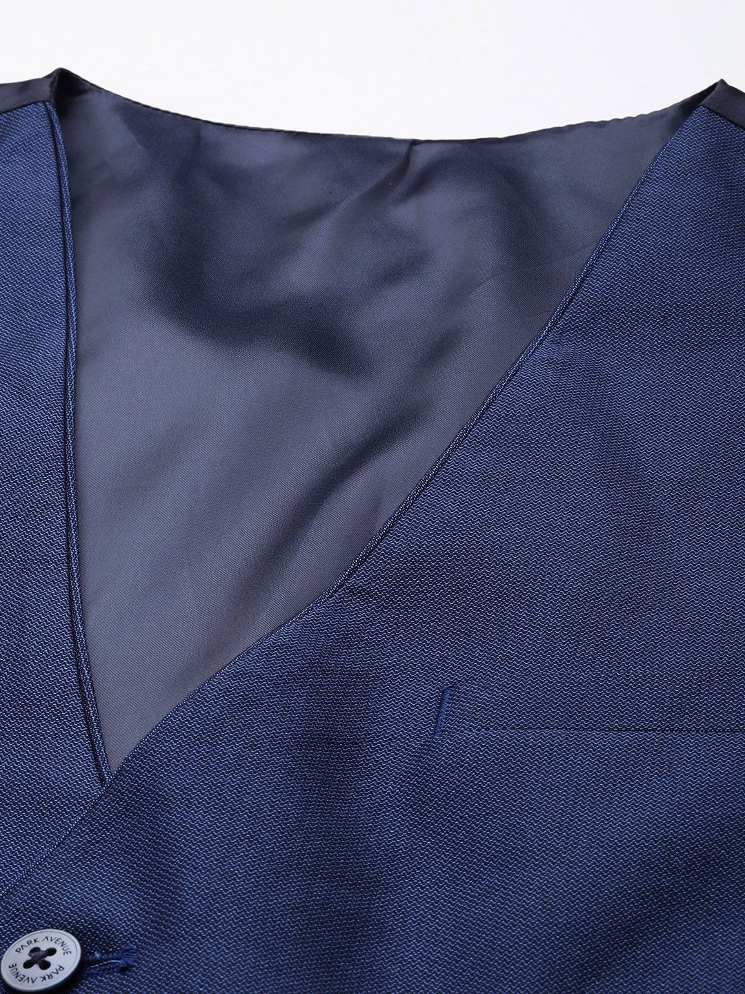 Park Avenue Self Design Textured Single Breasted Super Slim Fit 3 Piece Party Suits