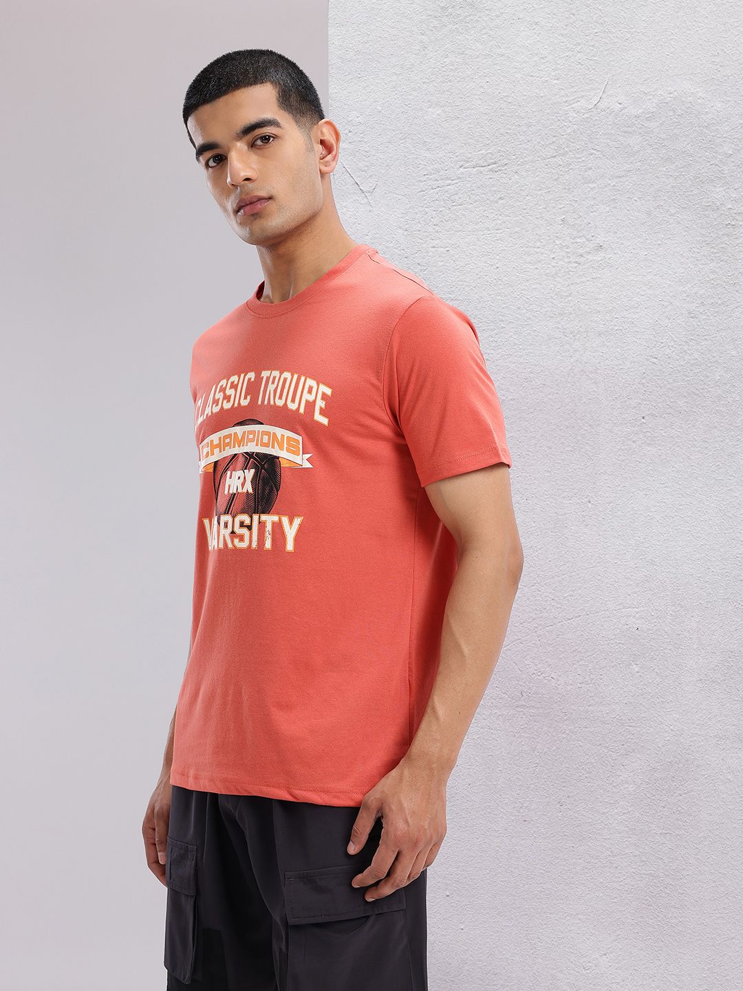 HRX by Hrithik Roshan Typography Print Round-Neck Lifestyle T-shirt