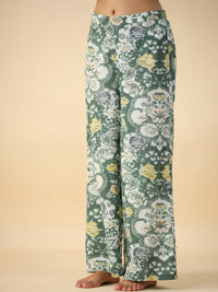 SANSKRUTIHOMES Floral Printed Shirt Collar T-Shirt and Pyjamas