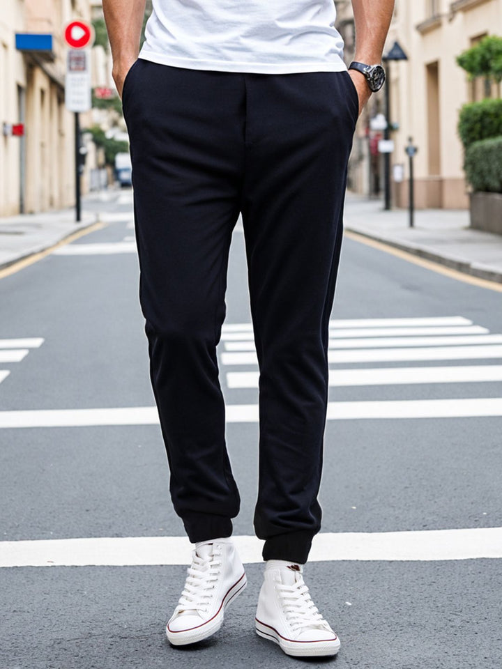 Bewakoof Men Navy Blue Joggers