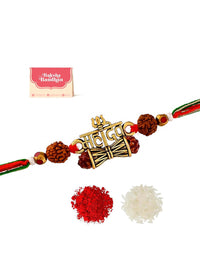 Voylla Men Lord Shiva Damru Motif Thread Rakhi