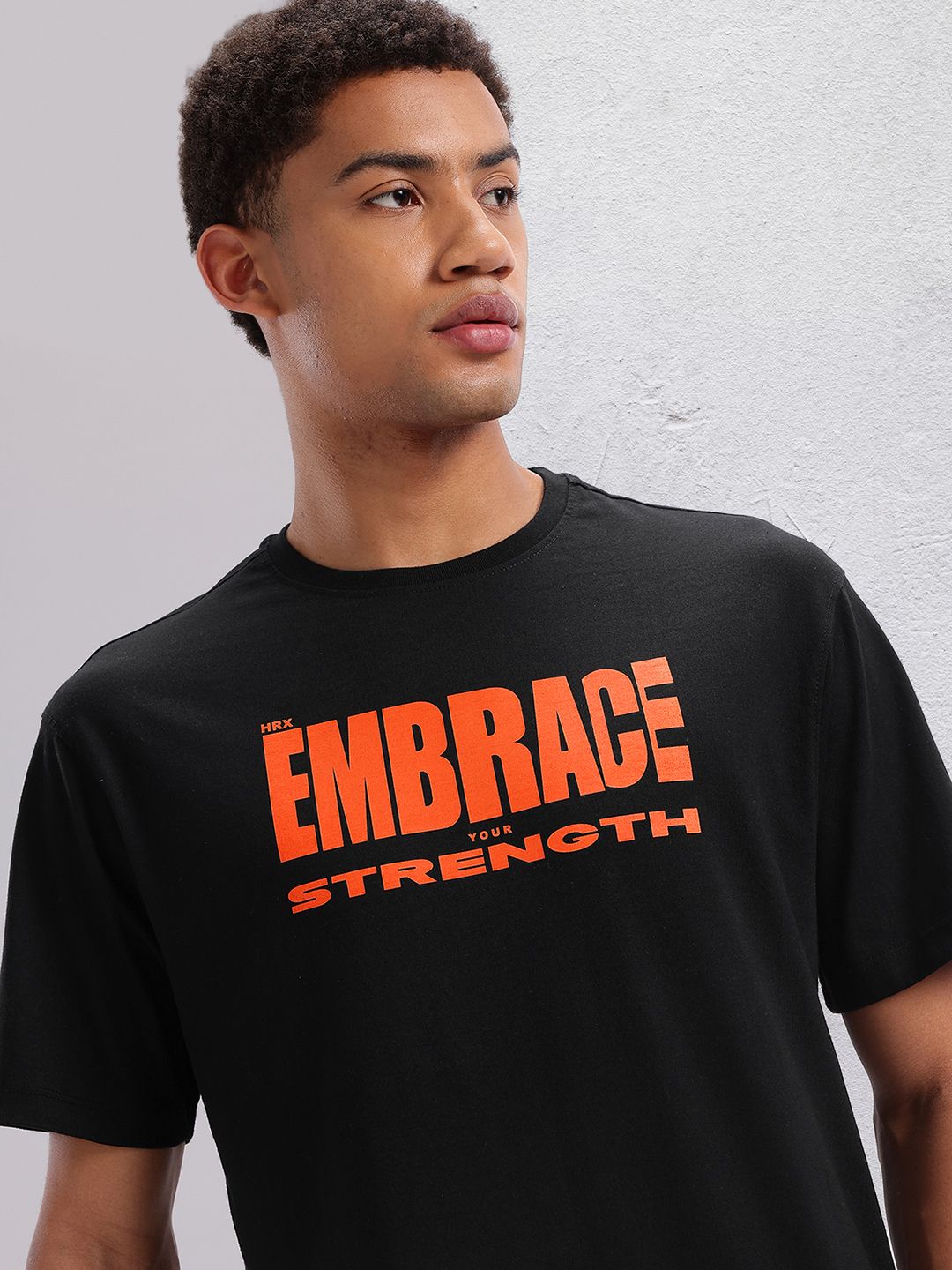 HRX by Hrithik Roshan Typography Printed Training T-shirt