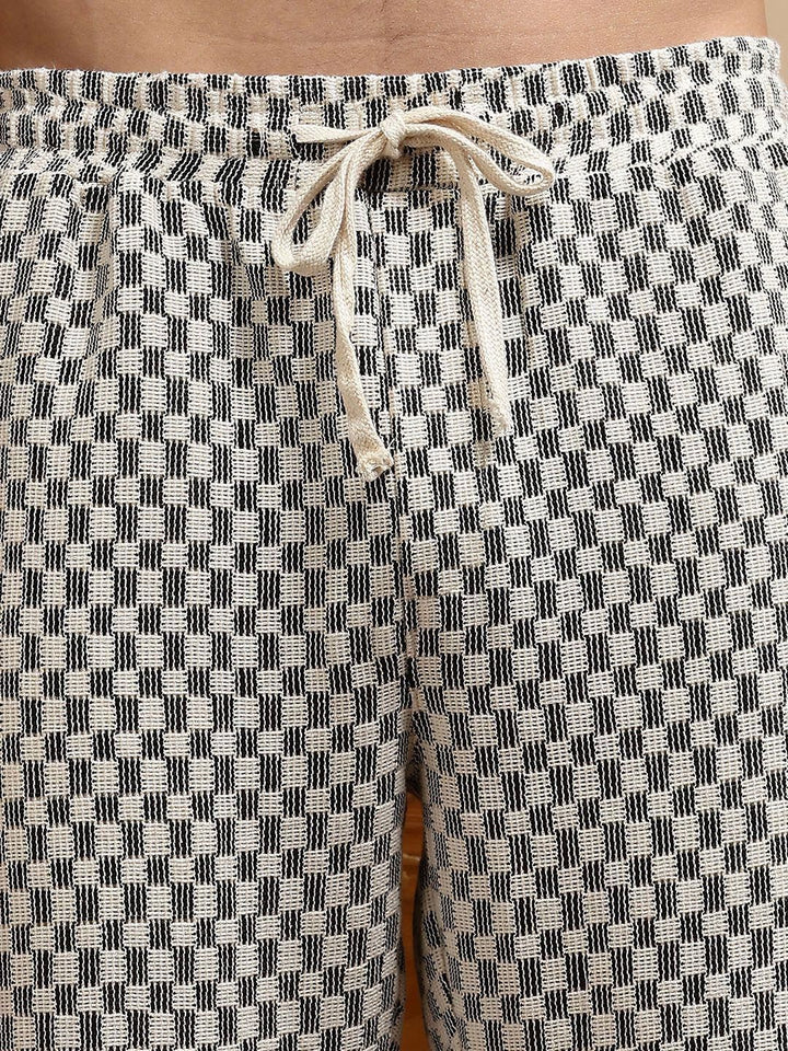Eszett Checked Pure Cotton Shirt Collar With Trousers Co-Ord Set