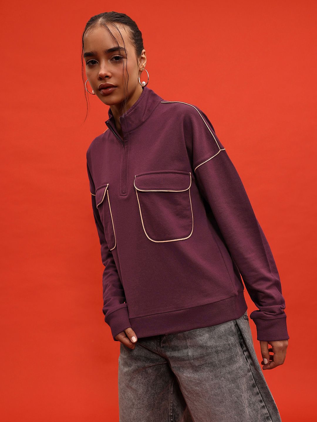 DressBerry Pocket Detail Sweatshirt