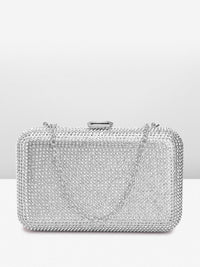 Lino Perros Stone Embellished Box Clutch