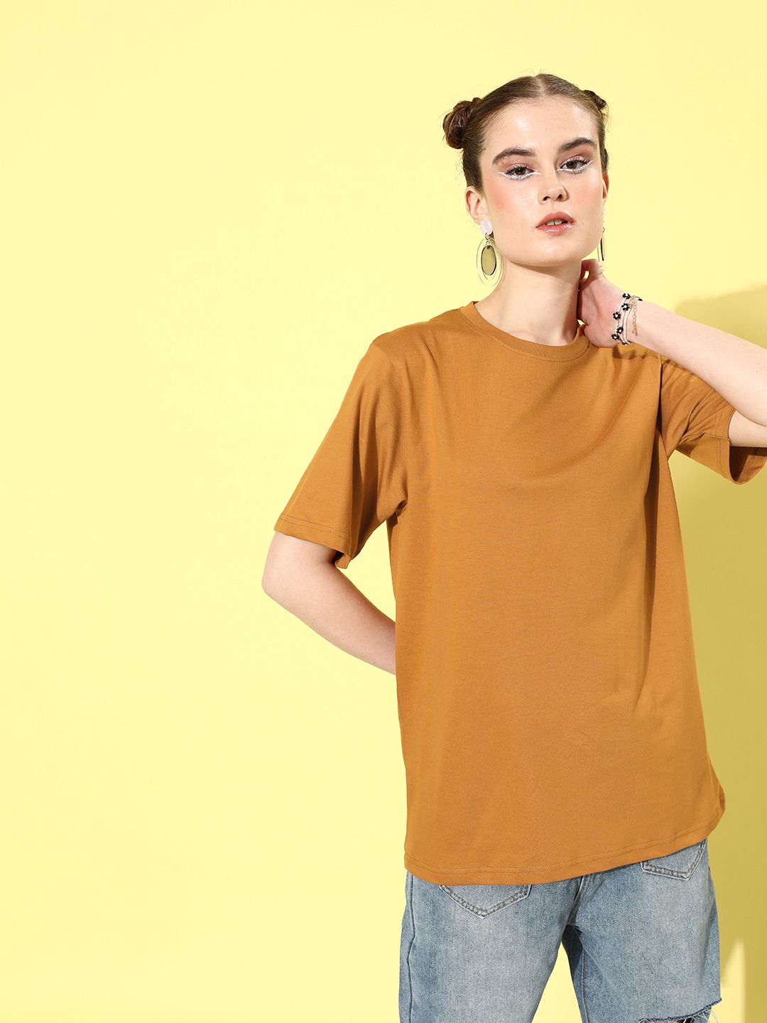 DILLINGER Women Graphic Printed Oversized T-shirt