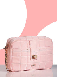 Berrylush Textured Structured Handheld Bag with Quilted