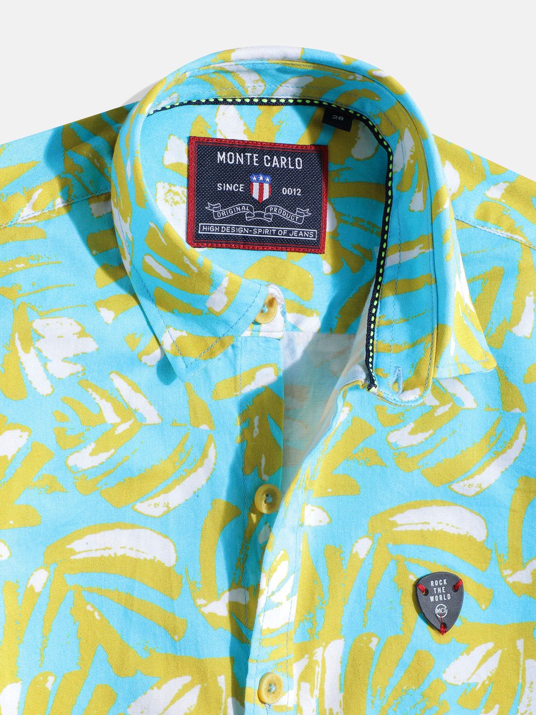 Monte Carlo Boys Printed Smart Fit Shirt