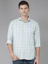Park Avenue Slim Fit Checked Pure Cotton Casual Shirt