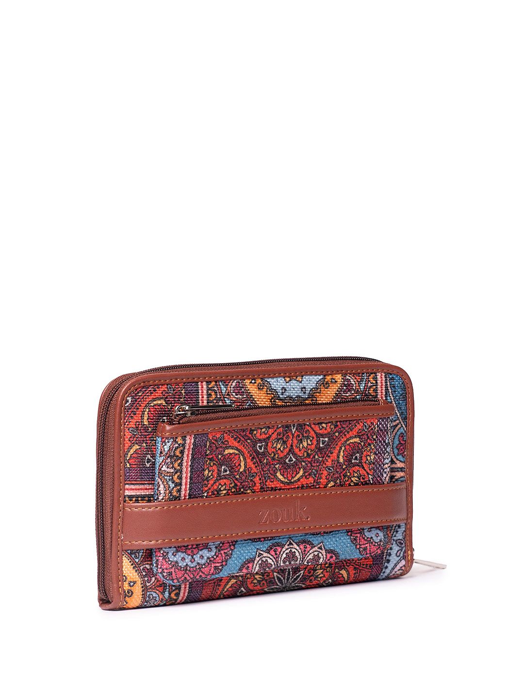 ZOUK Women Ethnic Motifs Printed Zip Around Wallet