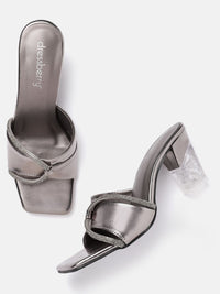 DressBerry Embellished Party Block Heel