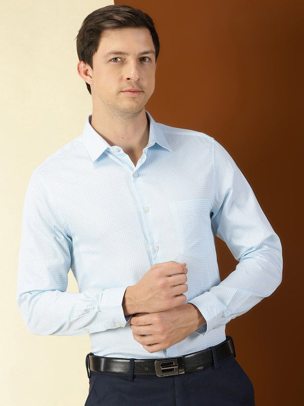 Thomas Scott Classic Slim Fit Micro Ditsy dicetak kemeja formal kapas