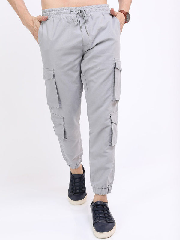 HIGHLANDER Men Grey Joggers Trouser