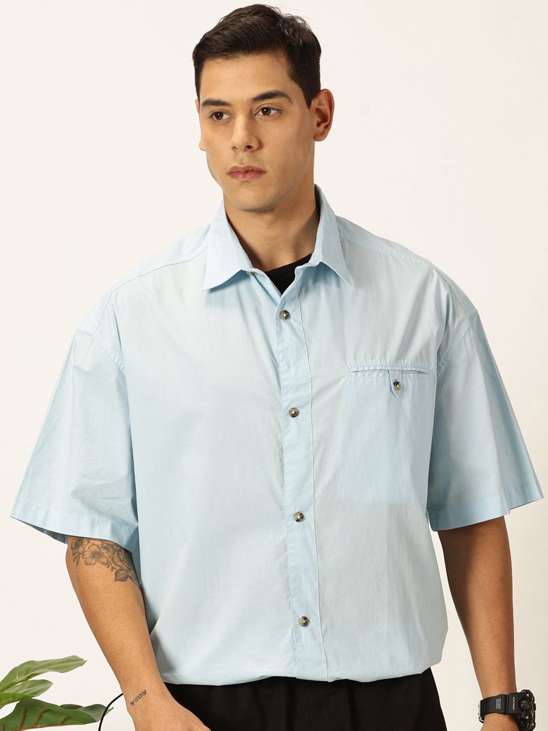 Thomas Scott Men Premium Opaque Cotton Casual Shirt