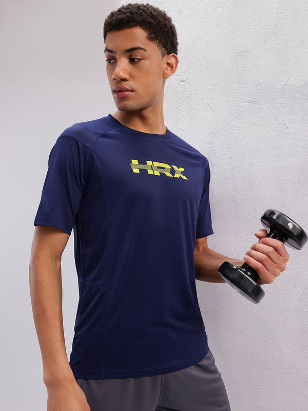 HRX by Hrithik Roshan Men Printed Rapid-Dry Training T-shirt