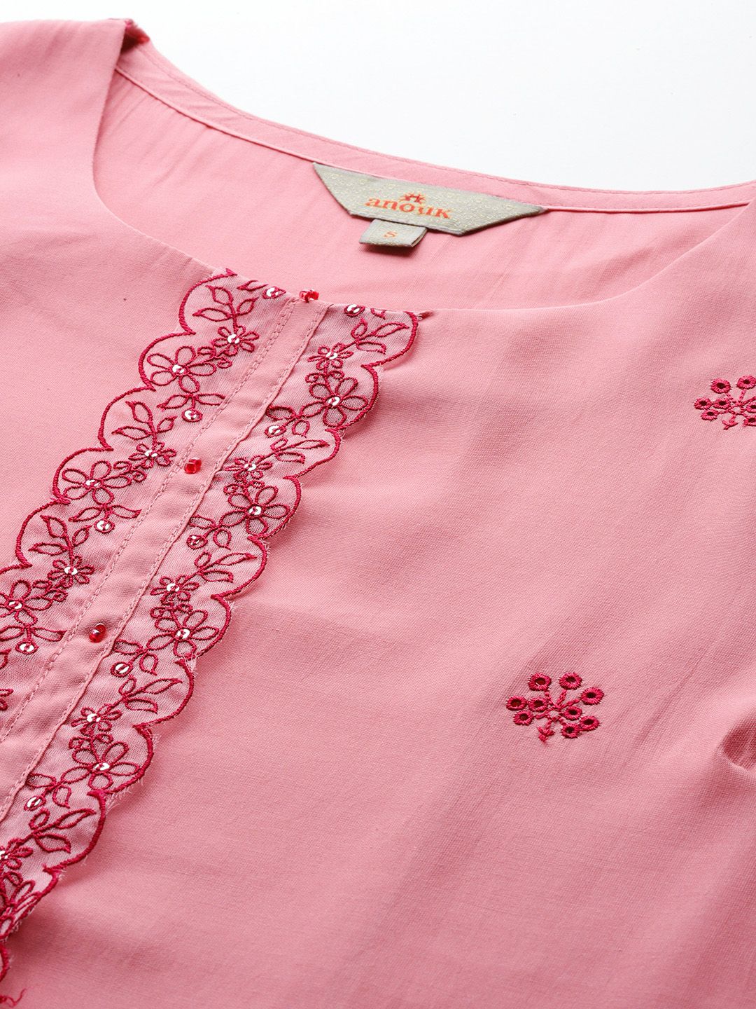 Anouk Embroidered Sequined Kurta