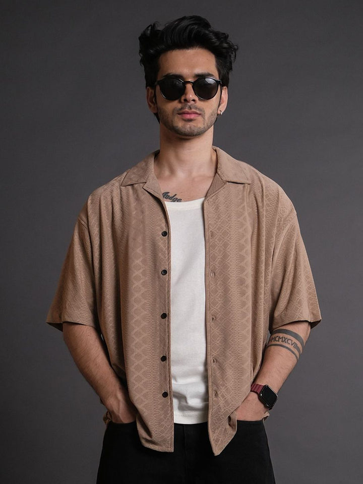 Powerlook Men Opaque Striped Casual Shirt