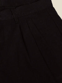 Thomas Scott Men Smart Linen Cotton Pleated Chino Trouser