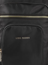 Lino Perros Women Black Solid Backpack