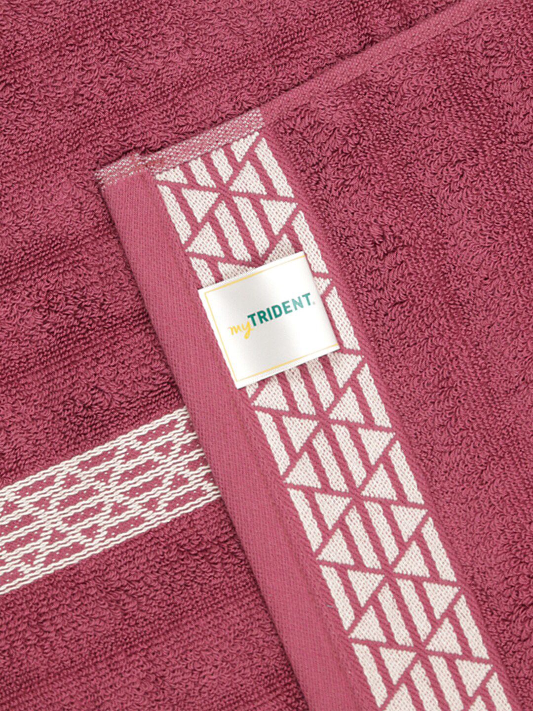 MYTRIDENT Striped Cotton Bath Towel- 500 GSM