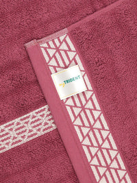 MYTRIDENT Striped Cotton Bath Towel- 500 GSM