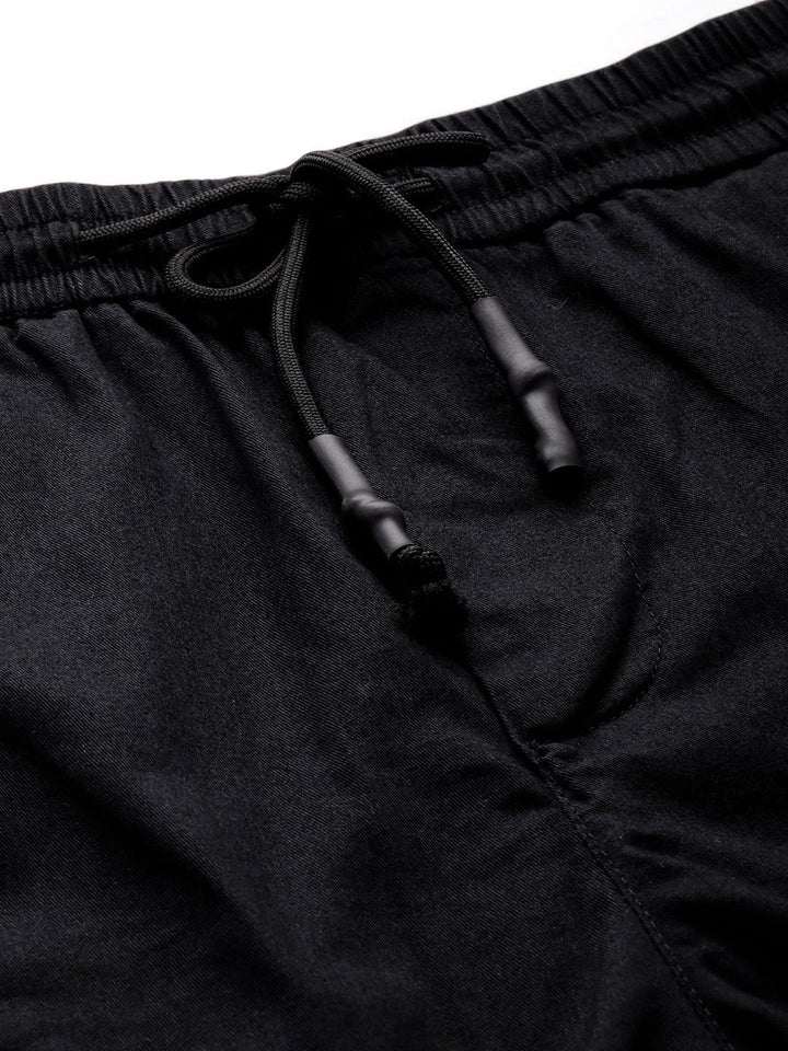 The Indian Garage Co Men Solid Pure Cotton Sweatshirt With Shorts