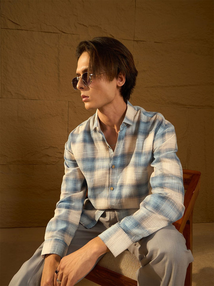 DENNISON Drop Shoulder Oversized Checked Shirt