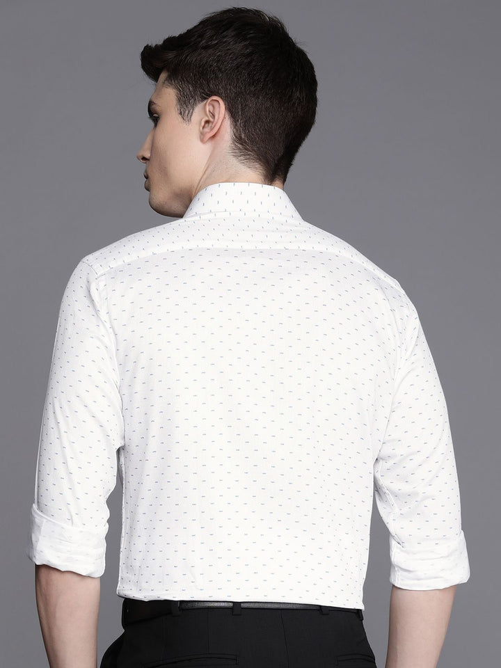 Raymond Slim Fit Printed Pure Cotton Formal Shirt