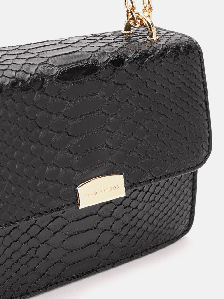 Lino Perros Textured Structured Shoulder Bag
